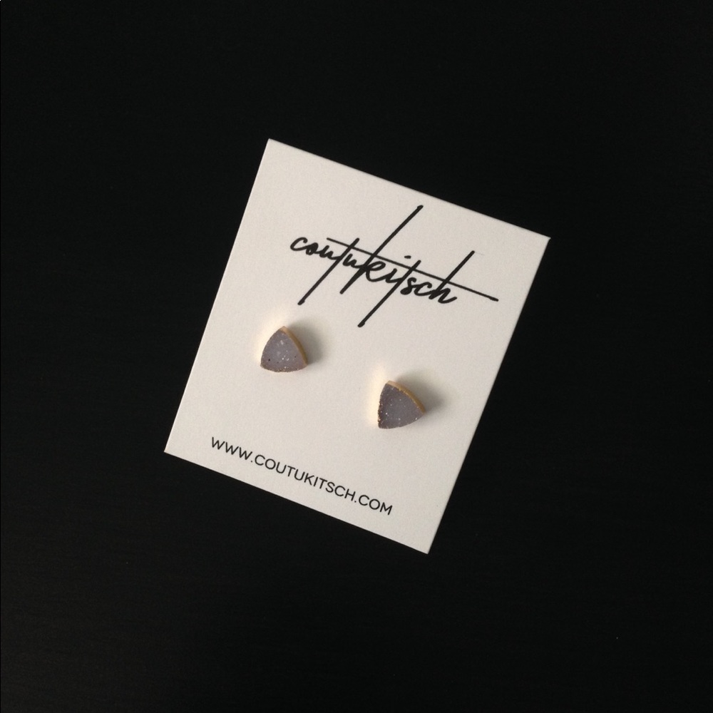 Coutukitsch Druzy Earrings NWT